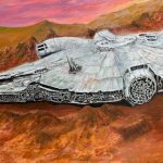 Aged Millenium Falcon_24 x 30_Acrylic (1)